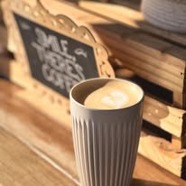 Flat white on timber